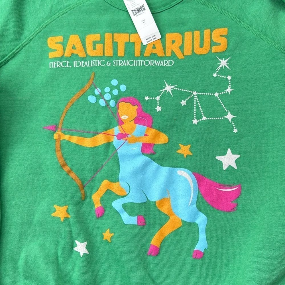 Anthropologie The Carolita Zodiac Sweatshirt by Midnight Rider Sagittarius - Picture 3 of 4